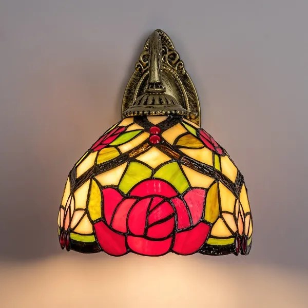 Brilagi - Lampă de perete Tiffany din vitralii GARLAN 1xE27/40W/230V