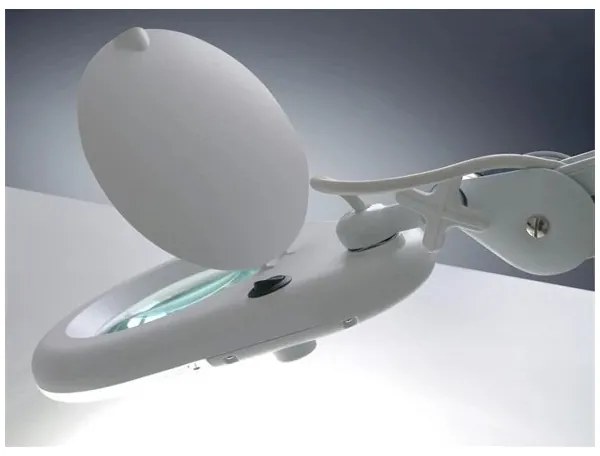 Lampă LED de masă cu lupă LED/9W/230V albă