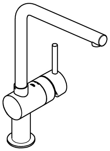 GROHE 31375000 - Baterie pentru chiuvetă A, 360 mm, crom lucios