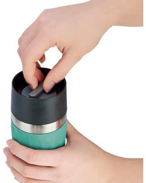 Cană termos Tefal 300 ml COMPACT MUG oțel inoxidabil/verde