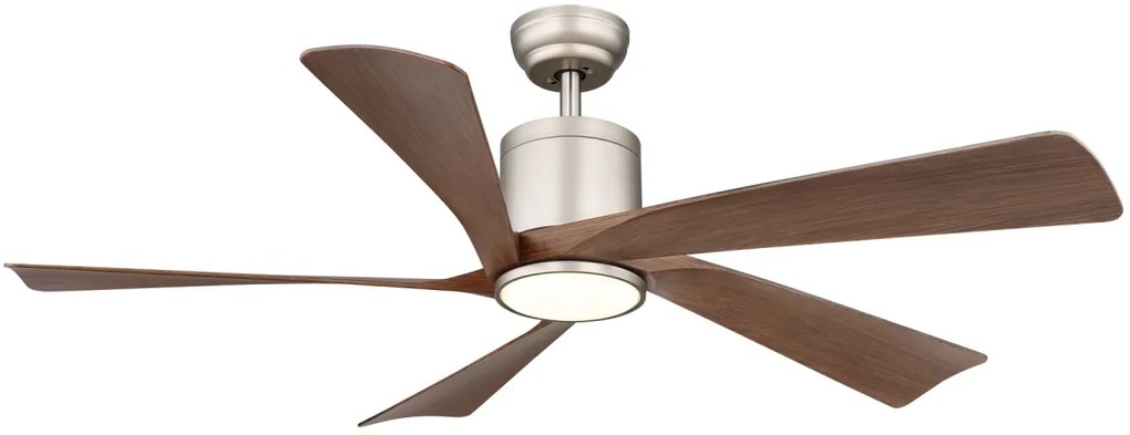Ventilator LED Modesto 03606, cu telecomanda, 20W, 1600lm, lumina calda+neutra+rece, IP20, gri, Globo Lighting