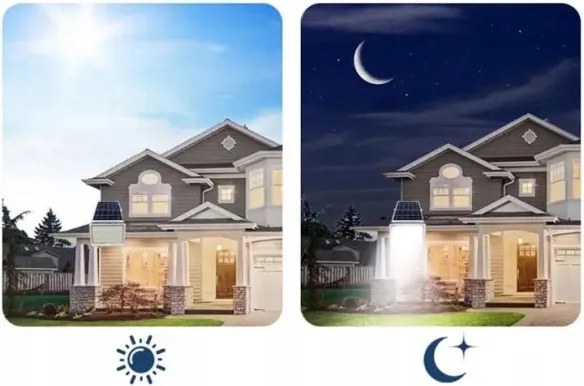 Proiector solar LED reglabil 100W 3,2V 5000K 10500 mAh IP65 negru + telecomandă