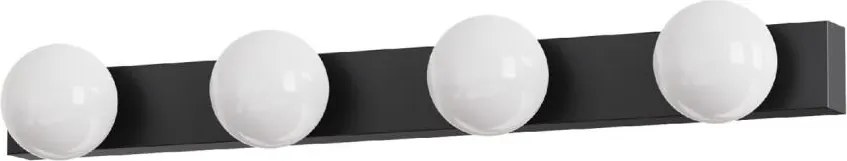 Brilagi - Lumină LED pentru oglindă de baie HOLLYWOOD 4xLED/3W/230V IP44 negru