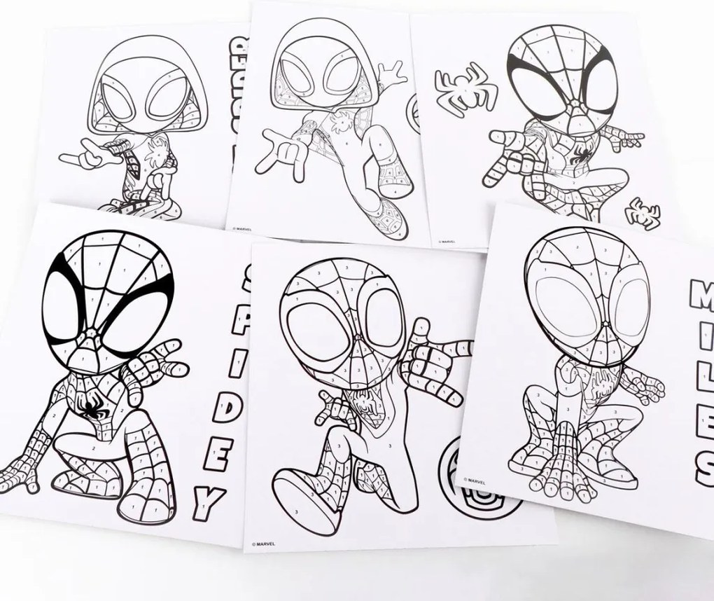 Omul Păianjen Spidey Friends set de pictură după numere
