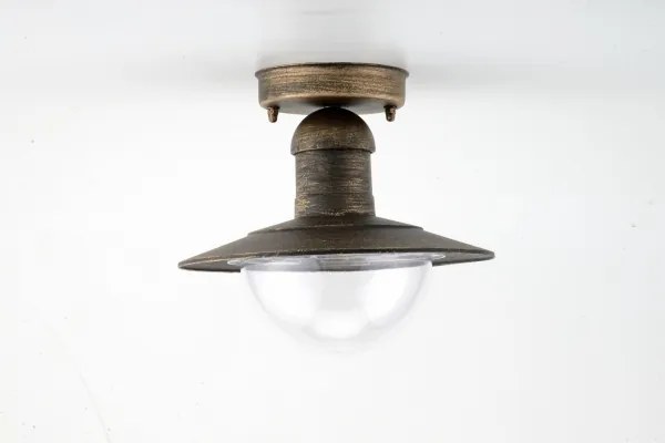 Plafonieră pentru exterior MOLDE 1xE27/60W IP44 bronz/patină - Brilagi