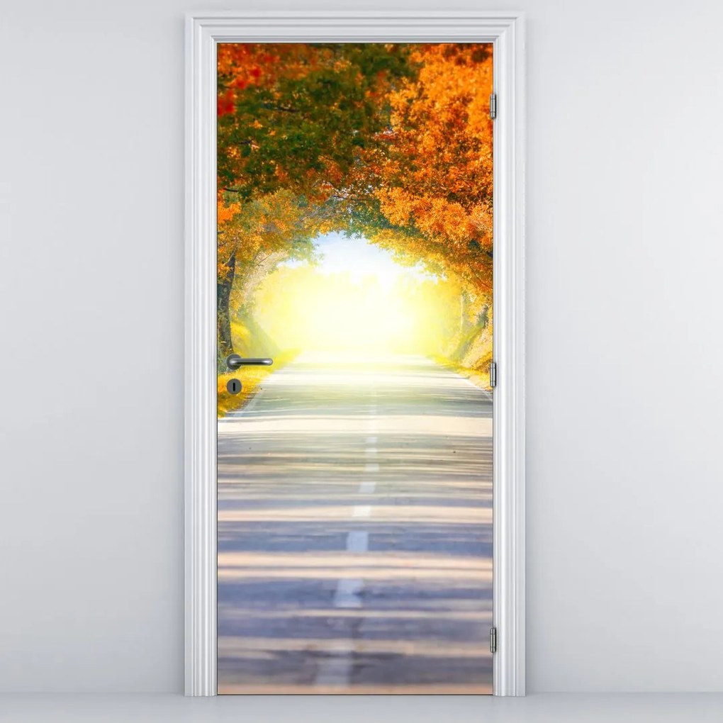 Fototapet pentru ușă - Bolta din coroana cpacilor (95x205cm)