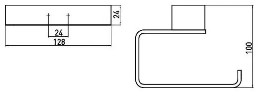 Set accesorii baie, 3 piese, Emco Loft, negru, 059813300