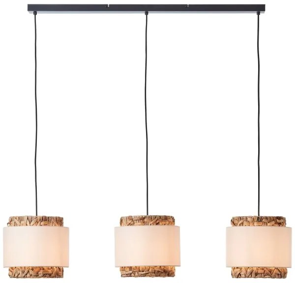 Lustră pe cablu Brilliant WATERLILLY 3xE27/60W/230V crem