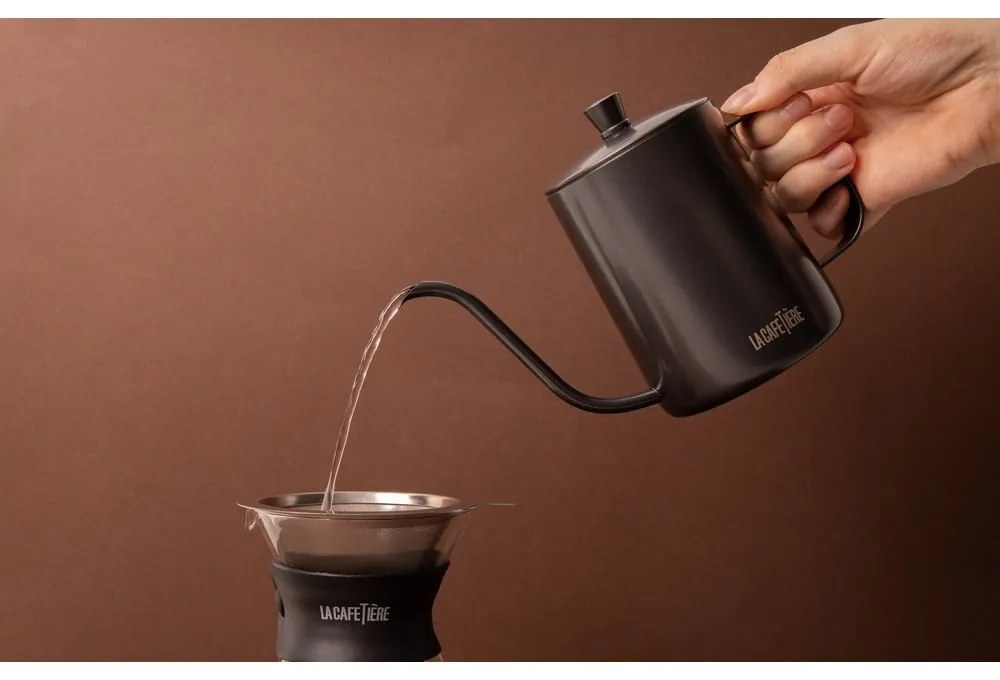 Ibric de cafea din oțel inoxidabil gri 0,6 l La Cafetiere - Kitchen Craft