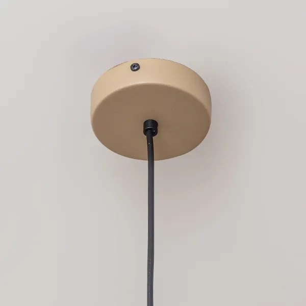 Lustră suspendată pe cablu ETNA II, 1xE27/15W/230V, diametru 25 cm, bej