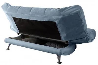 Canapea Extensibila Ikar, 3 Locuri, Lada Depozitare, Denim, 208 X 102 X 98 Cm
