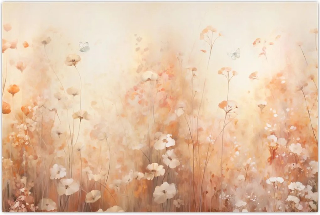 Tablou - Model de flori sălbatice (90x60 cm)