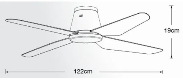 Ventilator LED de tavan Lucci Air 213002 AIRFUSION ARIA LED/18W/230V negru + telecomandă