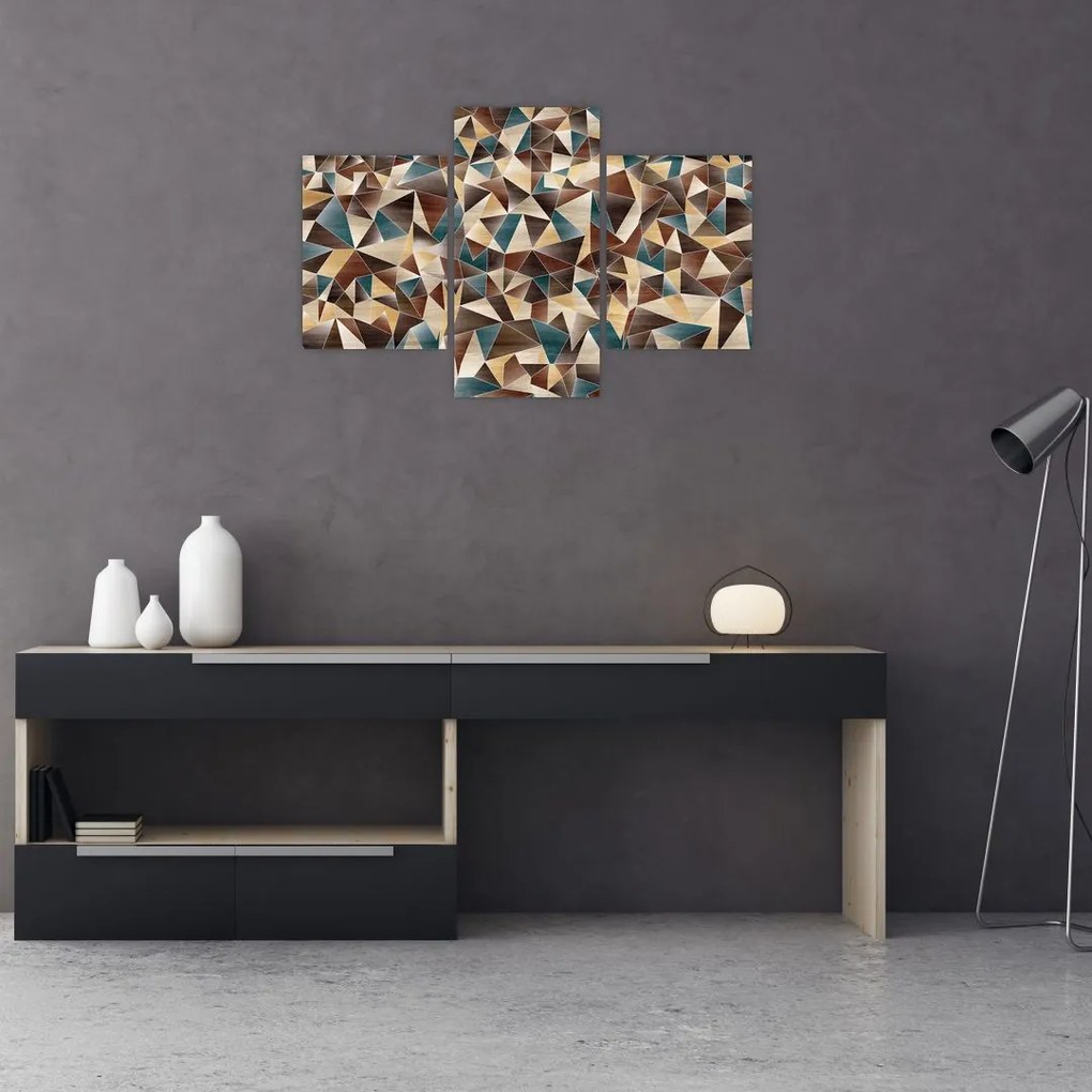 Tablou - Triunghiuri (90x60 cm)