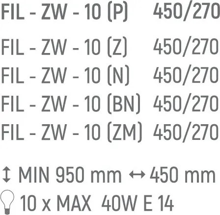 Lustra design LUX diametru 45cm din alama decorata cu sticla Filago