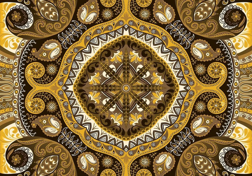 Fototapet - Mozaic galben (152,5x104 cm)