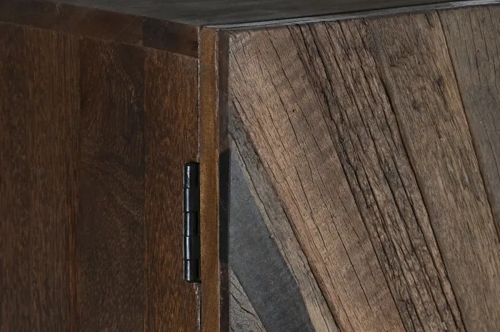 Dulap, maro, din lemn reciclat, Armoire