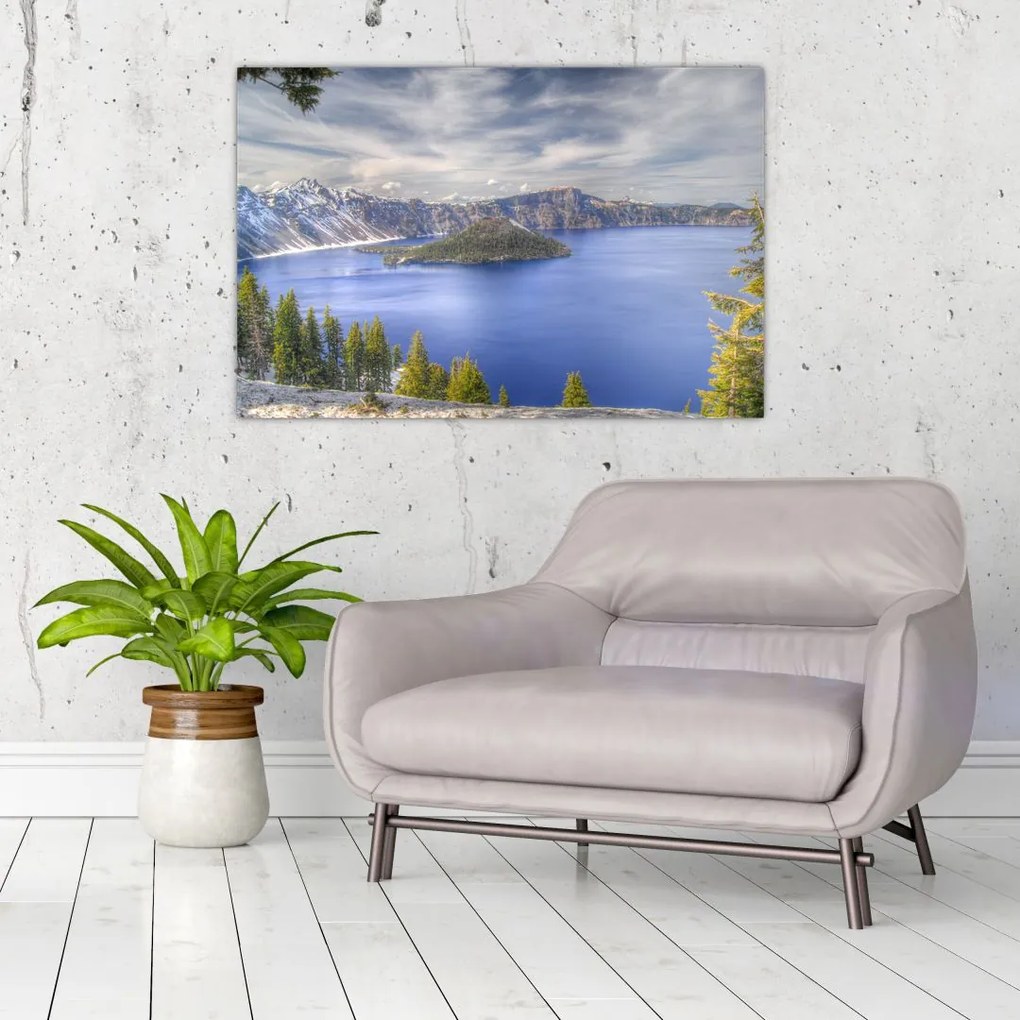Tablou lacul montan (90x60 cm)