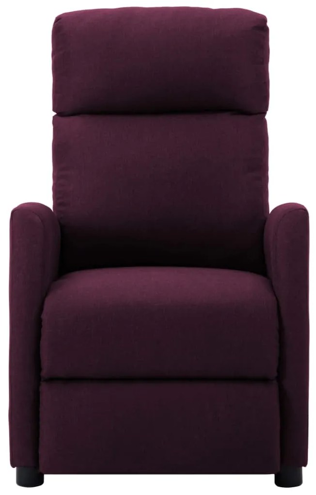 289703 vidaXL Fotoliu rabatabil, violet, material textil