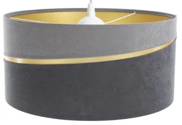 Lustră pe cablu SWING 1xE27/60W/230V gri/auriu