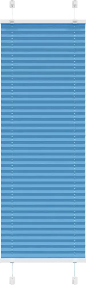 vidaXL Jaluzea plisată Albastru 40x150 cm Lățime țesătură 39,4 cm