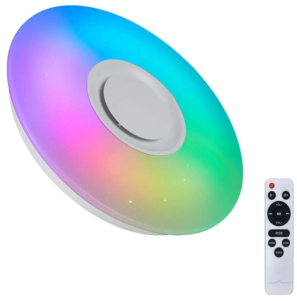 Lampa de tavan cu lumina multicolora
