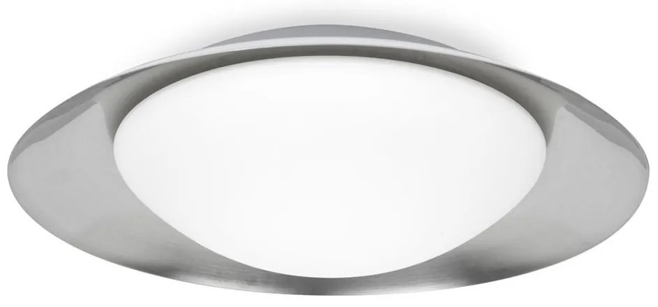 Plafoniera LED moderna SIDE 450 17W alb/nickel