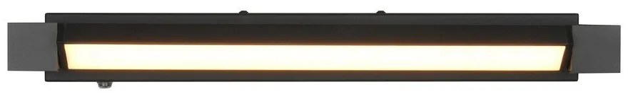 Aplică de perete negru-mat LED Fabrizio – Trio