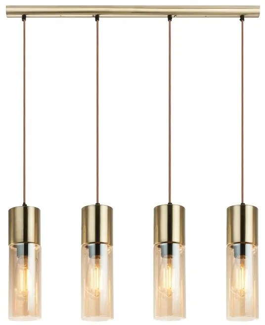 Lustra moderna cu 4 pendule ANNIKA alama 21000-4HM GL