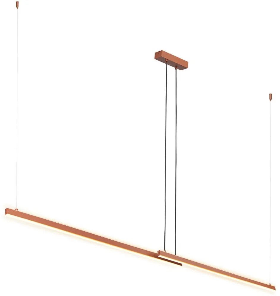 Lustra suspendata LED, Otel, Teracota, MIAMI