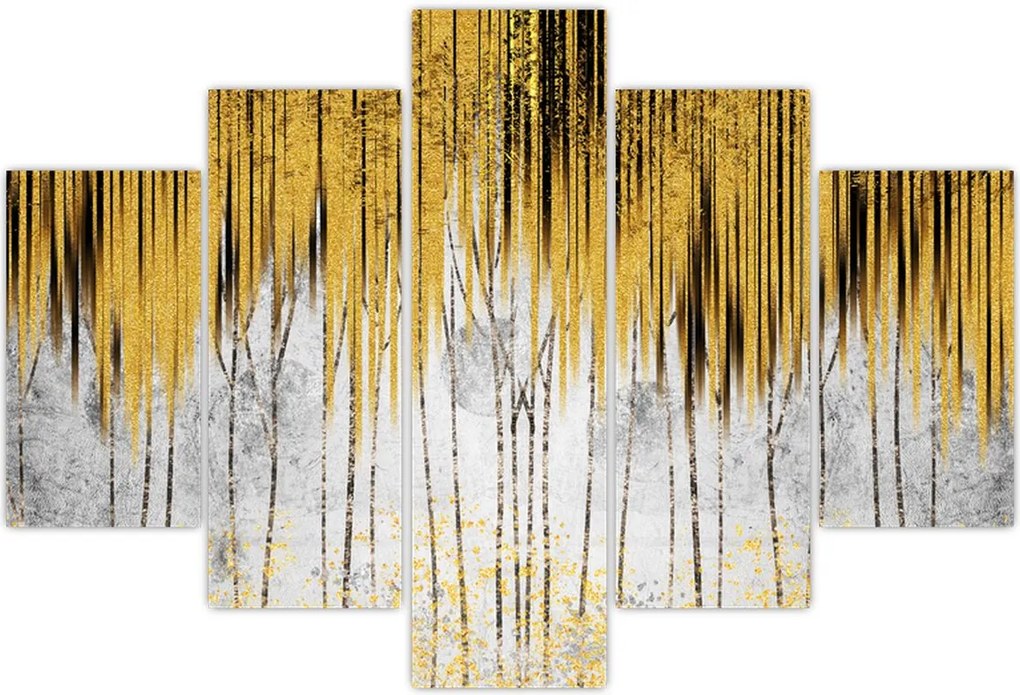 Tablou - Linii de aur (150x105 cm)