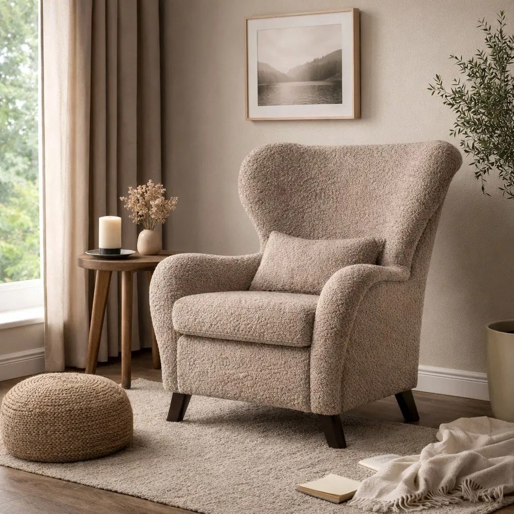 Fotoliu cu spătar înalt Miuform Miuf, maro