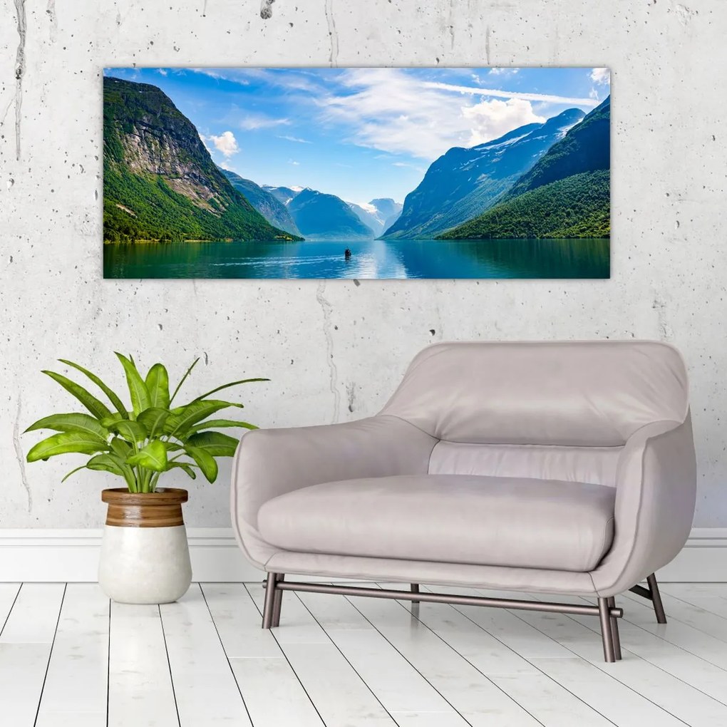 Tablou - Lacul Lovatnet (120x50 cm)