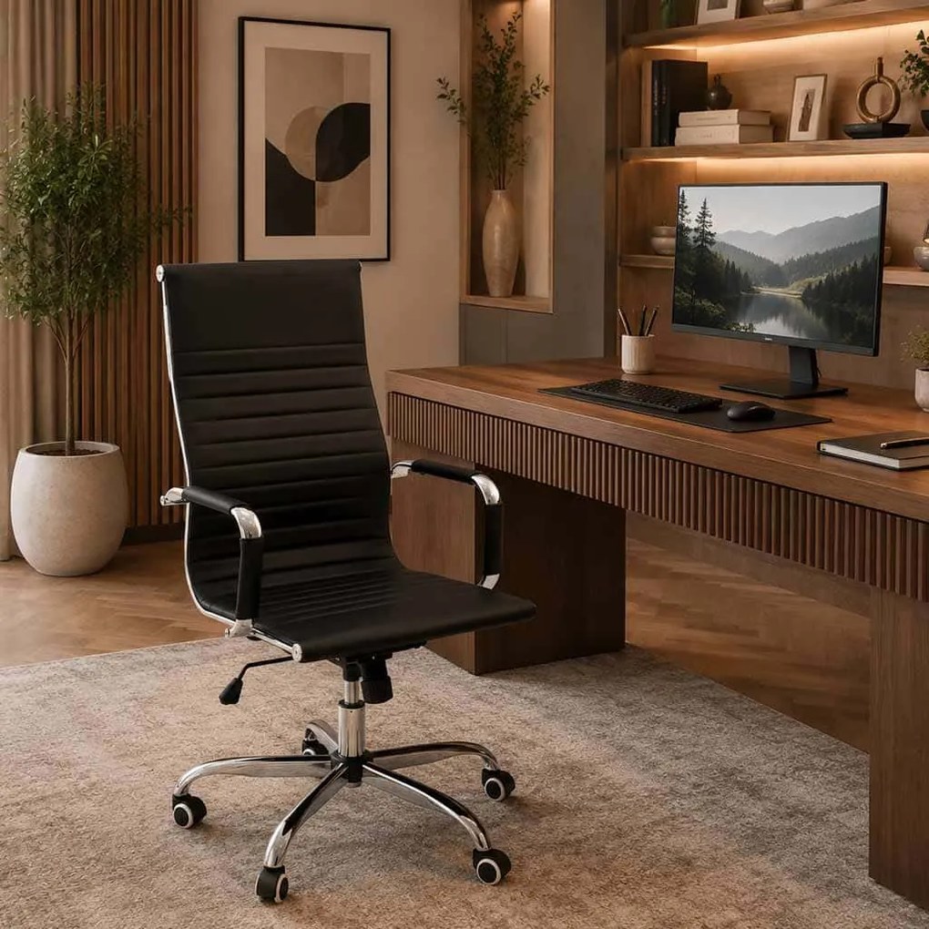 Scaun directorial OFF 802M negru