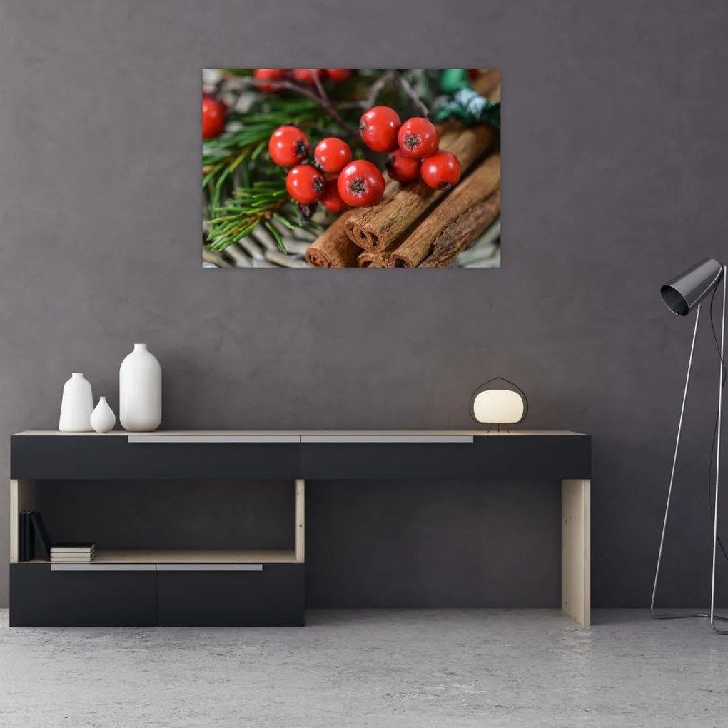 Tablou cu rowan și scorțișoară (90x60 cm)