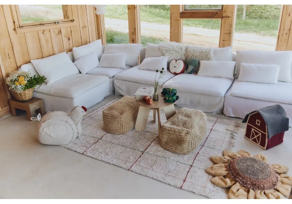 Fotoliu puf pentru copii galben muștar Haystack – Lorena Canals