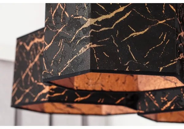 Lustră aplicată Duolla ROLLER TRIO HEX 3xE27/15W/230V negru/cupru