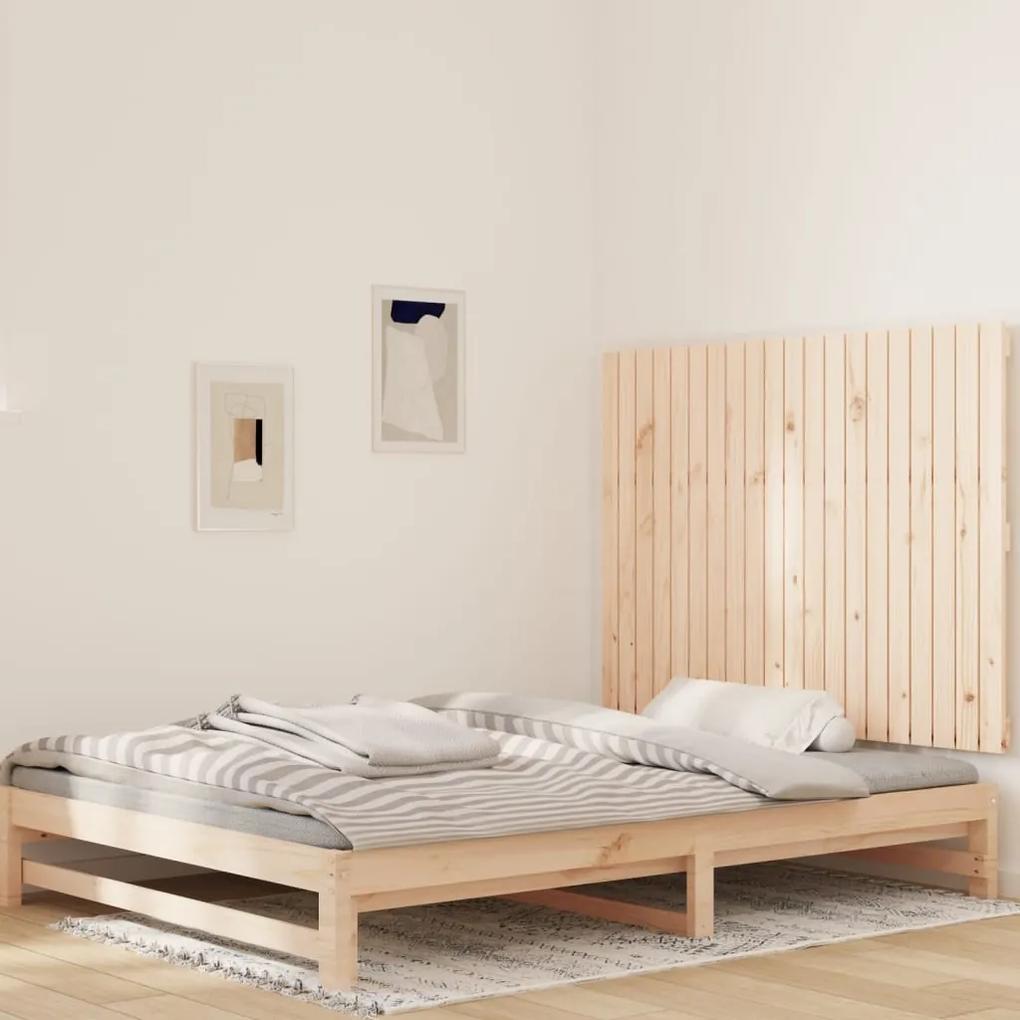 824888 vidaXL Tăblie de pat pentru perete, 127,5x3x90 cm, lemn masiv de pin