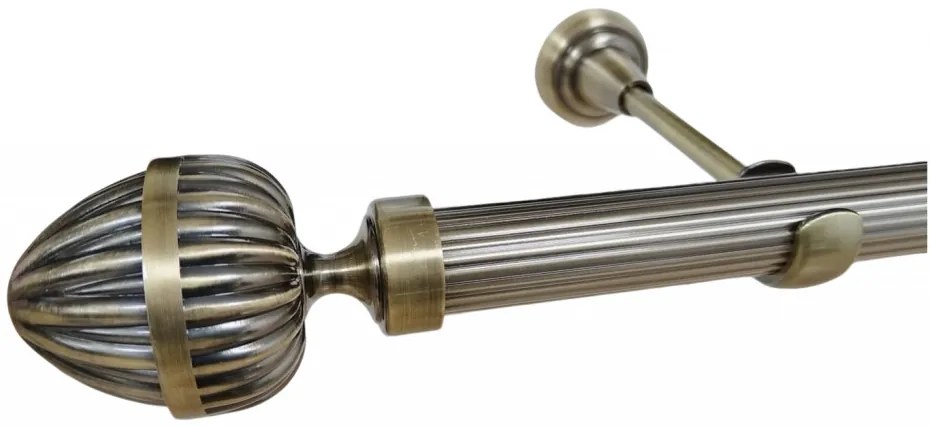 Galerie fara inele ODEON STRIAT /25 - aur antic (Alege marime: 120 cm)