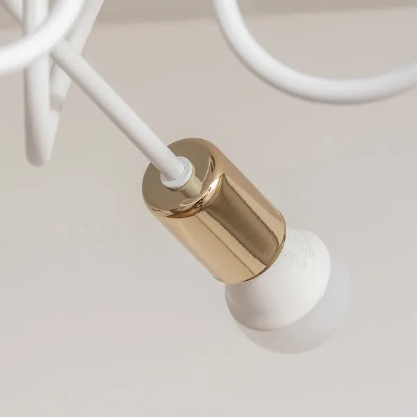 Lustră aplicată OXFORD 3xE27/15W/230V aurie/albă