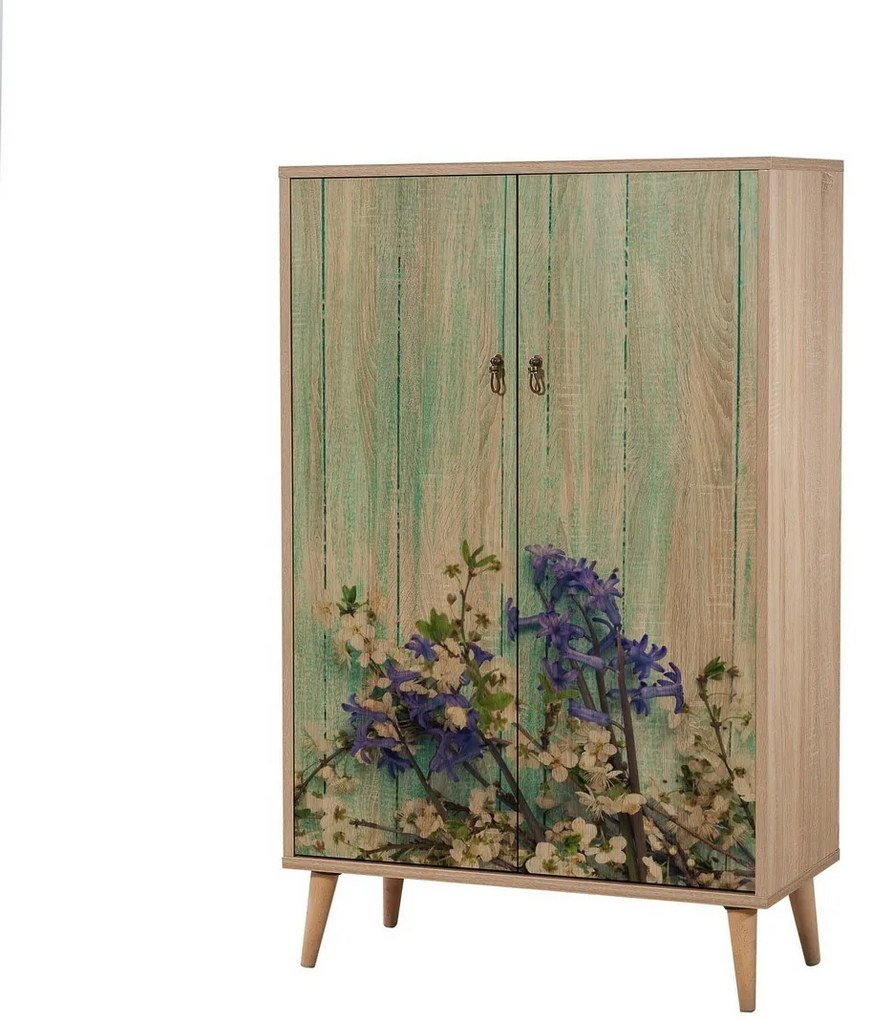 Dulap Mega Sonoma Oak Flowers I