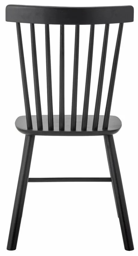 Scaun dining, negru, din lemn pin, Mill