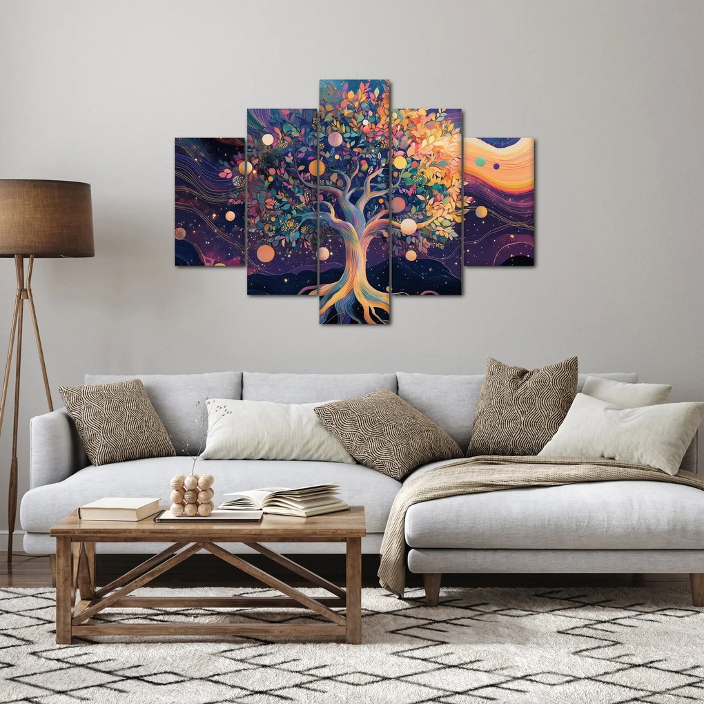 Tablou – Arbore violet plin de energie (150x105 cm)