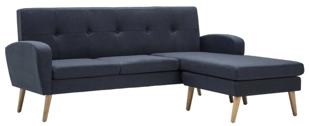246996 vidaXL Canapea formă de L, gri închis, 186x136x79 cm tapițerie textilă