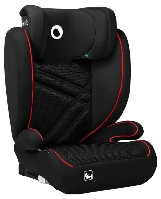 Scaun auto Lionelo HUGO i-Size 100-150 cm negru/roșu