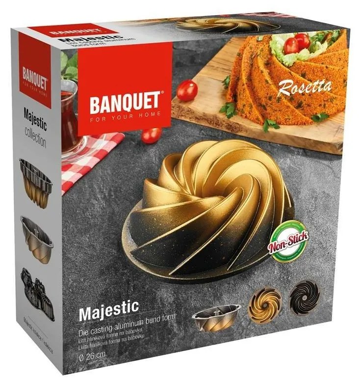 Formă pentru chec Banquet MAJESTIC Rosetta, diam. 24,5 cm