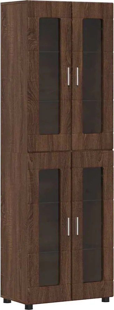 vidaXL Bufet FLORIN Stejar închis 60 x 35 x 182 cm Lemn compozit