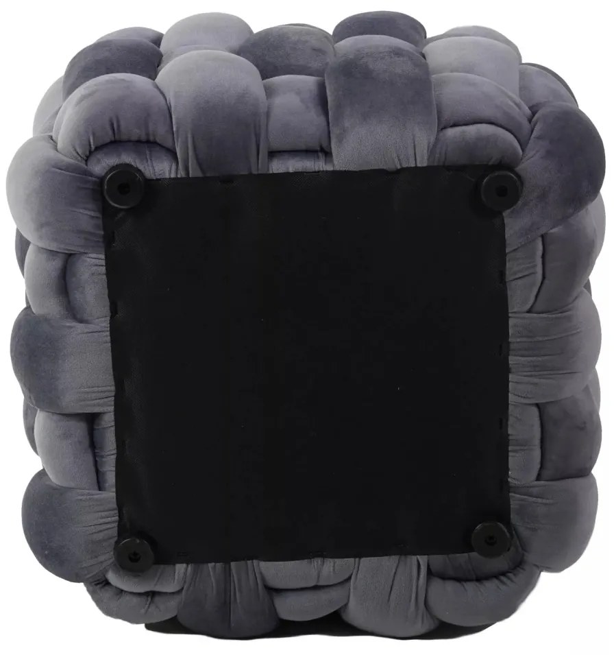 Taburet Faris velvet gri Tap.252