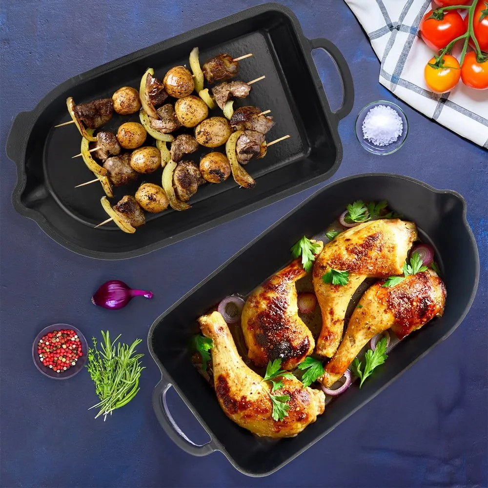 Tavă de copt din fontă 22x42,5 cm LITINA SMALT – Orion