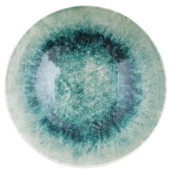 Set de veselă din porțelan, 18 piese, albastru